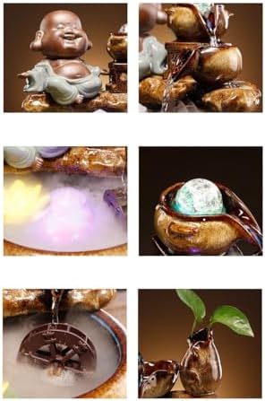 Modern Tabletop Indoor Fountain for Home Office Decor