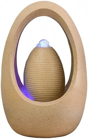 Fengshui Caishen Tabletop Water Fountain for Meditation and Relaxation 1