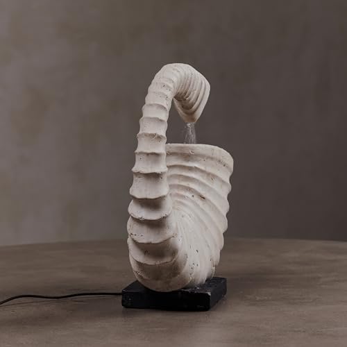 Depth Indoor Tabletop Fountain with Seashell Design