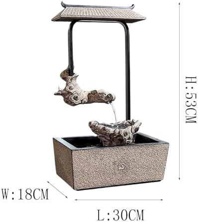 Tabletop Resin Dragon Fountain with Circulating Water
