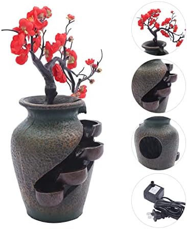 157 Inch Indoor Tabletop Fountain with Decorative Trees