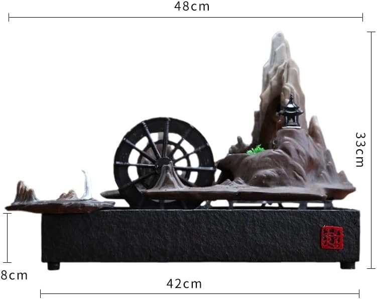 Zen Waterfall Tabletop Fountain for Home Office Decor