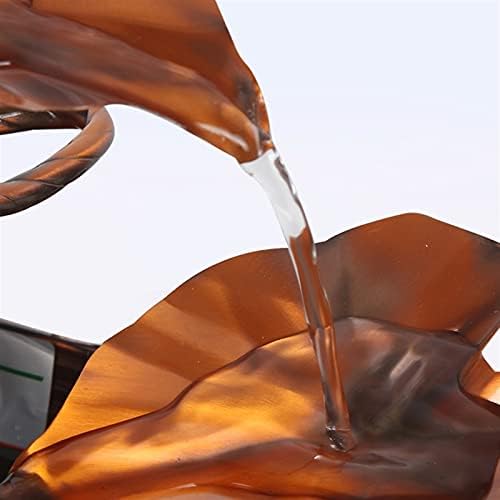 Desktop Fountain - Indoor Waterfall Decoration with Green Planting Tray and Feng Shui Symbol