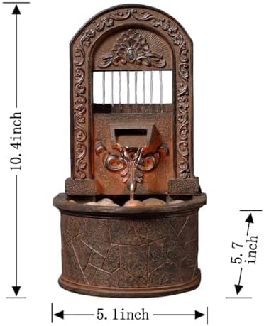 Elegant Retro Desktop Water Fountain for Home and Office