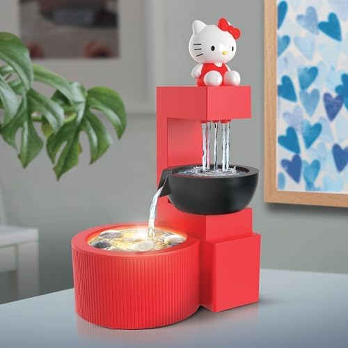 Hello Kitty LED Tabletop Waterfall Fountain