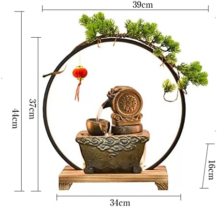 Charmful Ceramic Tabletop Fountain with LED Light