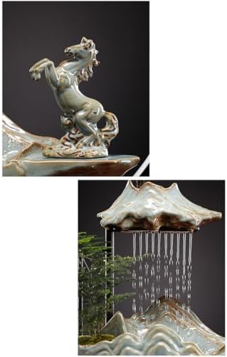 Indoor Lucky Water Fountain with Zen Waterfall Design