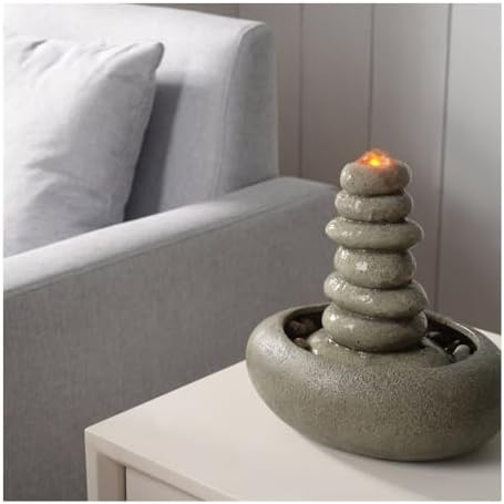 Desktop Fountain with Gurgling Water for Living Room Decor