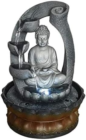 Buddha Tabletop Waterfall Fountain for Meditation and Relaxation