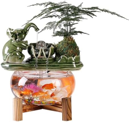 Small Tabletop Fountain for Living Room Office Decor
