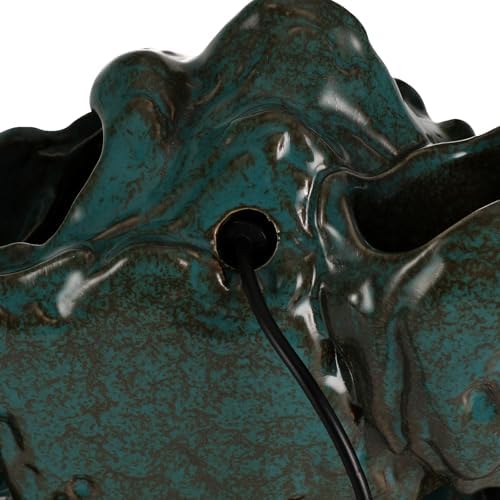 Backflow Incense Holder with LED Light and Water Fountain for Feng Shui and Home Decor