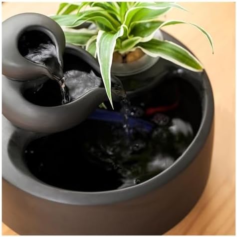 Creative Ceramic Tabletop Fountain for Office and Living Room