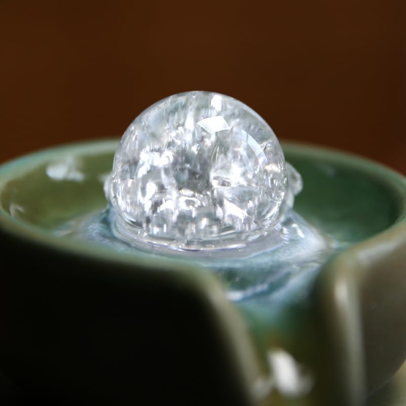 Ceramic Zen Water Fountain Desktop Decor