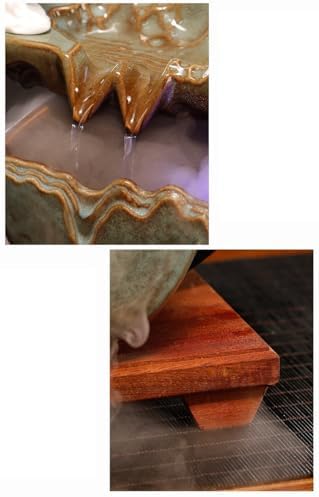 Indoor Water Fountain with Zen Style and Circulation for Home Office Desk