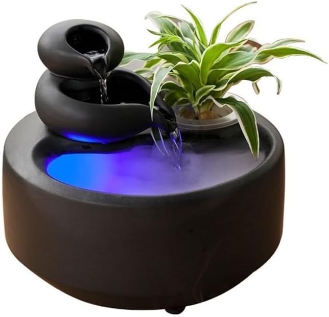 Creative Ceramic Tabletop Fountain for Office and Living Room