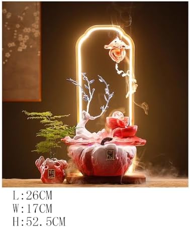 Red Deer Tabletop Indoor Fountain with Circulating Water
