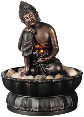 Buddha Desktop Fountain with Flowing Water Design
