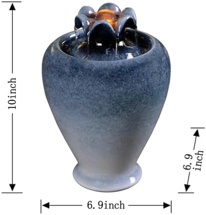 Royal Vase Desktop Water Fountain with Circulating Water Design