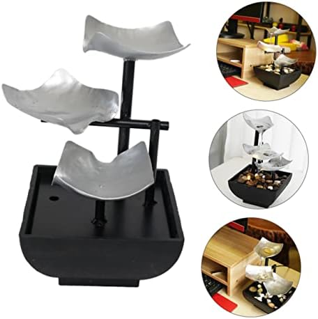 Ciieeo Metal Desktop Waterfall Fountain for Office Zen Decor