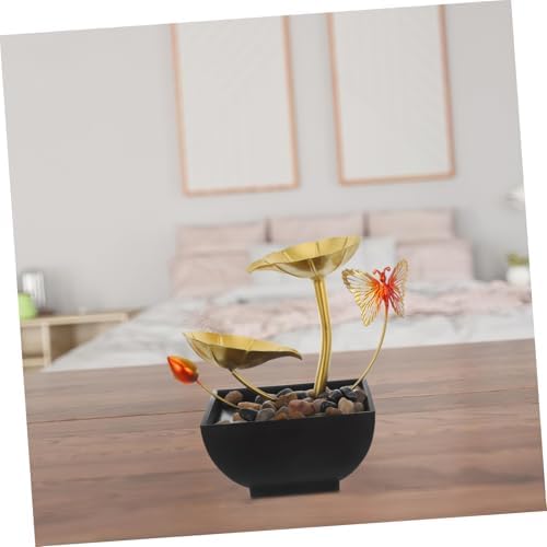 Levemolo Tabletop Water Fountain Indoor Decor with Waterfall
