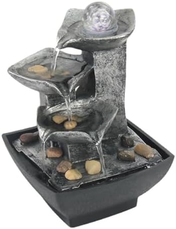 Water Fountain Desk Decor Iron Art Indoor Fountain
