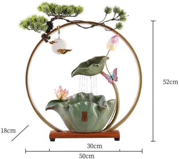 Indoor Lucky Water Fountain Decor Office Living Room Desktop Ornament