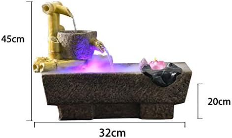 Indoor Fountain Waterfall Humidifier Tabletop Landscape Decor