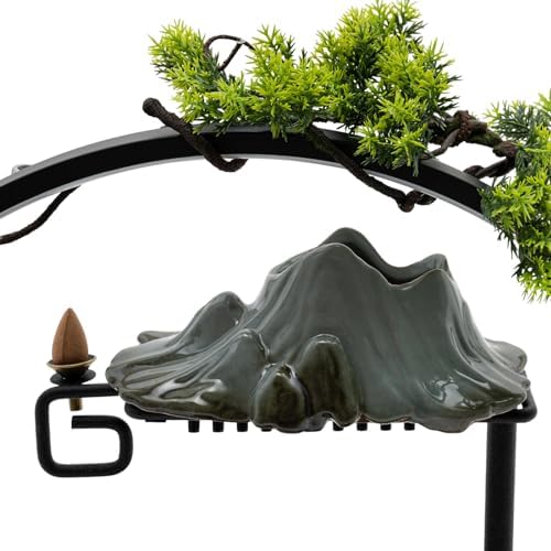 Tabletop Fountain with Glowing Circle and Deer