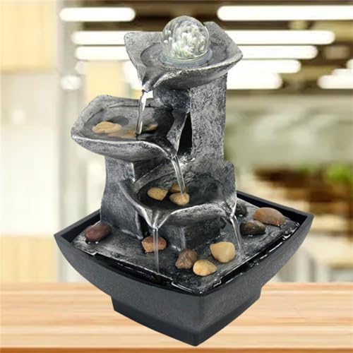 Water Fountain Desk Decor Iron Art Indoor Fountain