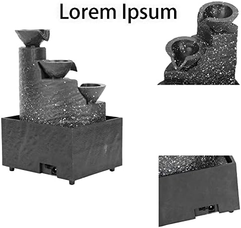 Yitengteng Indoor Fountain Ornament Mini Tabletop Fountain Decoration for Home Office