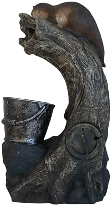 Charming Decorative Water Fountain with Otter Design and Pump