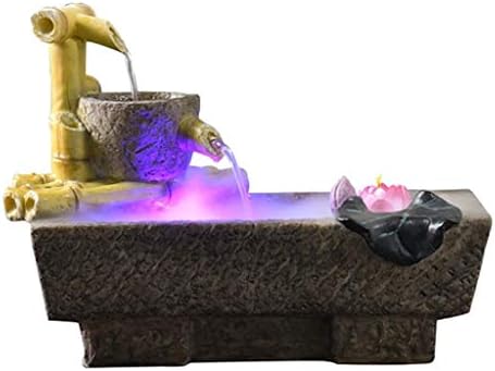 Indoor Fountain Waterfall Humidifier Tabletop Landscape Decor
