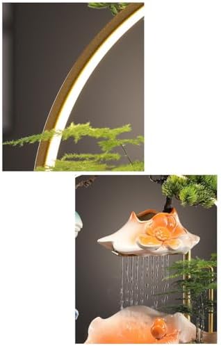 Indoor Lucky Water Fountain with Circulating Water for Living Room and Office
