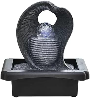 Elegant Desktop Water Fountain with Rolling Ball for Home Office Feng Shui Decor