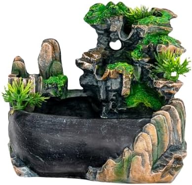 BenHookyle Tabletop Fountain with LED Light and Atomizer