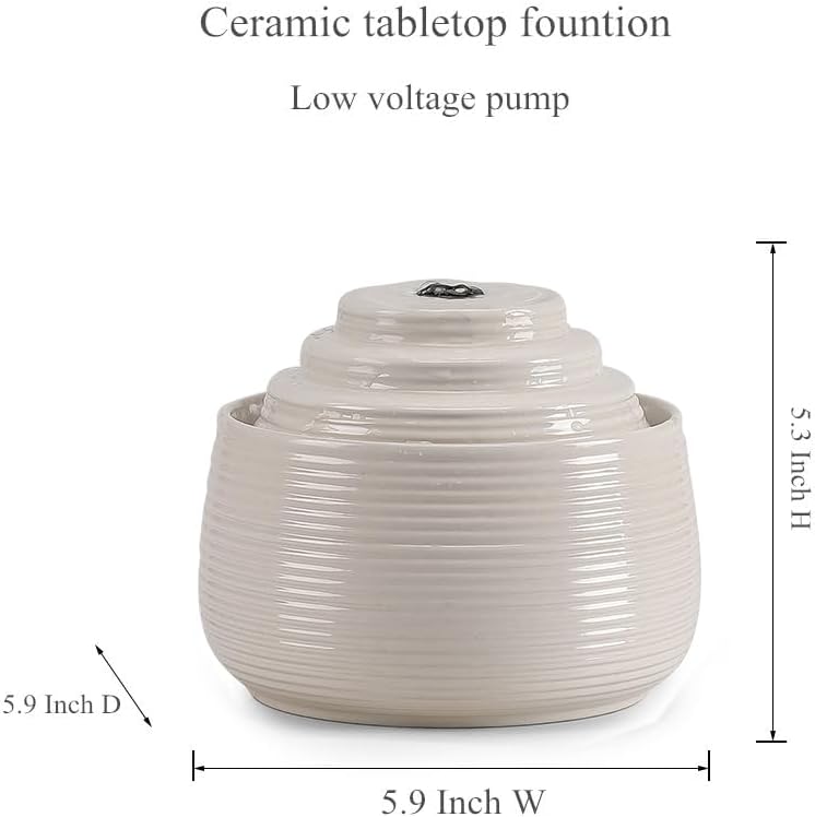 Ceramic Tabletop Fountain for Indoor Home Decoration 1