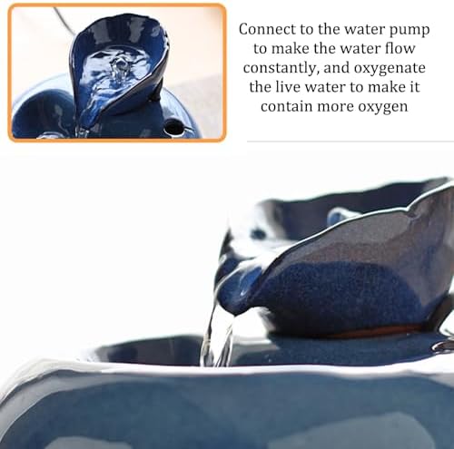 Ceramic Mini Waterfall Fountain for Office and Home
