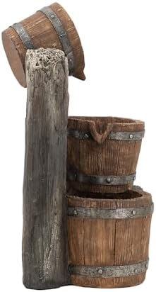 Elegant 3-Tier Bucket Fountain with LED Lights