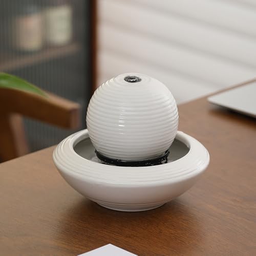 Ceramic Tabletop Fountain for Indoor Home Decoration