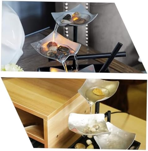 Ciieeo Metal Desktop Waterfall Fountain for Office Zen Decor