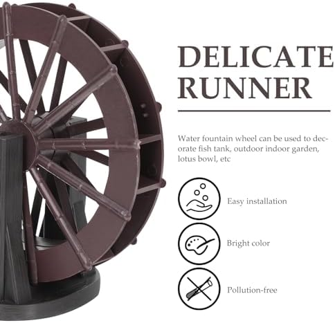 Stylish Tabletop Water Fountain Wheel with Bracket