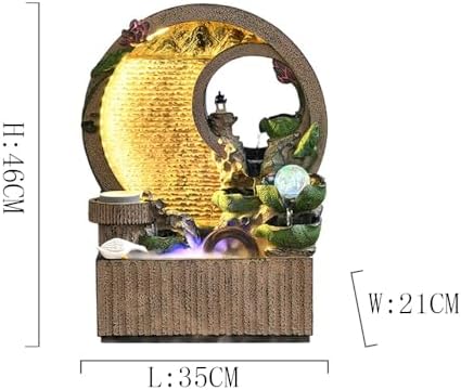 Elegant Indoor Desktop Water Fountain with Lotus Leaf Design