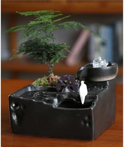 Zen Water Fountain Indoor Desktop Decor Stone Waterfall