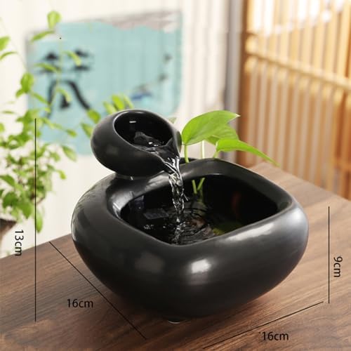 Ceramic Water Circulating Desktop Fountain Decor