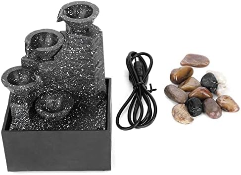 Yitengteng Indoor Fountain Ornament Mini Tabletop Fountain Decoration for Home Office