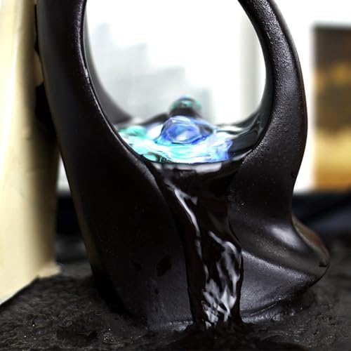 Modern Desktop Water Fountain with Two Dancing Figures