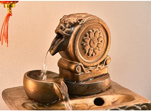 Charmful Ceramic Tabletop Fountain with LED Light