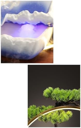 Water Fountain Indoor Flowing Rockery Humidifier Decor