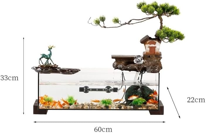 Indoor Fountain Tabletop Fountain with Flowing Water for Home Office Decor