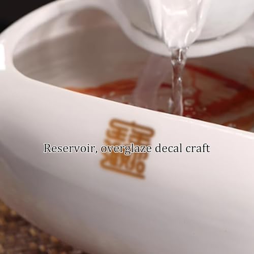 Creative Ceramic Water Circulation Tabletop Fountain with Atomizer